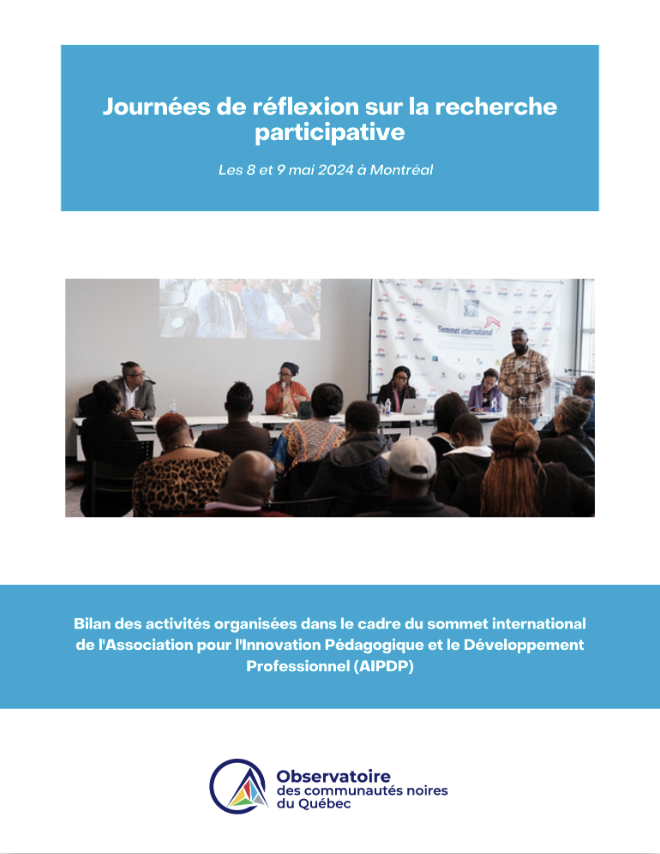 Journées de reflexion sur la recherche participative