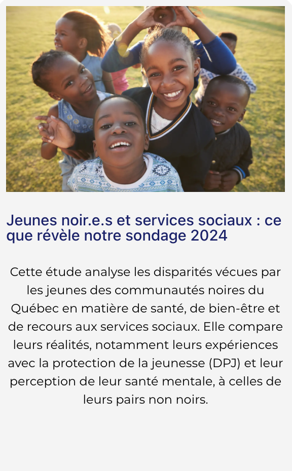 Jeunes noir.e.s et services sociaux : ce que révèle notre sondage 2024
