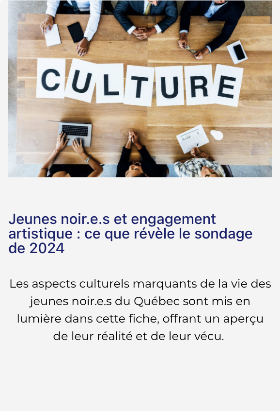 Jeunes noir.e.s et engagement artistique : ce que révèle le sondage de 2024