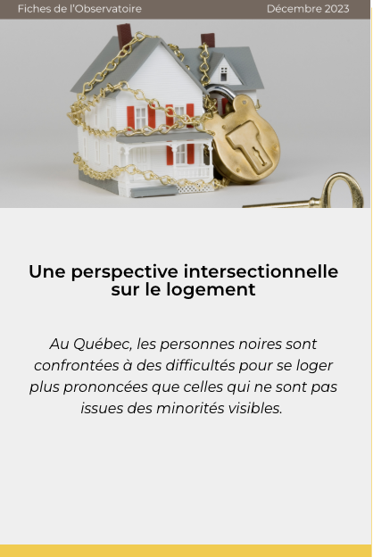 Couverture Une perspective intersectionnelle sur le logement